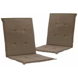  Jastuci za vrtne stolice 2 kom smeđesivi 100x50x3 cm od tkanine