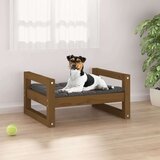  Pasja postelja medeno rjavo 55,5x45,5x28 cm trdna borovina, (20799730) | Shoptok.si