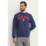 Nike Pulover Boston Red Sox moški, mornarsko modra barva