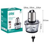 WinningStar DA00457 Multifunkcionalna Sjeckalica – 250W, 1.2L Plastična Posuda, 4 Oštrice | shoptok.hr