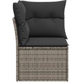  Kutna vrtna sofa od poliratana s jastucima siva | Eponuda.com