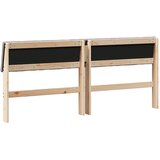  Tapecirani uzglavlje Sivo-smeđa 180 cm Čvrsto borovo drvo | shoptok.hr