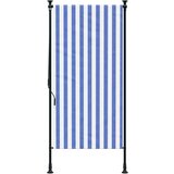  Zunanje rolo senčilo modro in belo 100x270 cm tkanina in jeklo | Shoptok.si