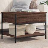  Stolić za kavu smeđa boja hrasta 70x50x50 cm od drva i metala | shoptok.hr