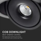  LED ugradni spot 28W/230V 3000/4000/6400K, prečnik 20 cm, crna | Eponuda.com