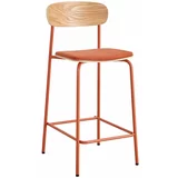 Marckeric Crvene/u prirodnoj boji barske stolice u setu 2 kom (visine sjedala 66 cm) Adriana –