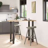  Noge za barsko mizo antracitne barve 2 kosa 60 x (110-111) cm jeklo | Shoptok.si