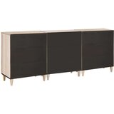 vidaXL Ormarić / Komoda 3 pcs Bijelo 60 x 33 x 75 cm masivno drvo manga | shoptok.hr