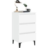  Krevetni ormarić s metalnim nogama 40x35x69 cm | shoptok.hr
