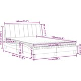 vidaXL Postelja z vzmetnico temno zelena 140x190 cm žamet | Shoptok.si