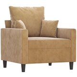  Fotelj rjav 60 cm žamet | Shoptok.si