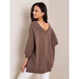 RUE PARIS Sweatshirt-RV-BL-5676.09-brown | Shoptok.si