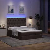 vidaXL otomanski okvir kreveta s madraca tamnosmeđi 140x200cm tkanine | shoptok.hr