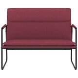  Klupa crvena boja vina 100x64x80 cm od tkanine | shoptok.hr