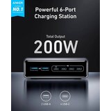 Anker Prime punjac 200W crni 4x USB-C, 2x USB-A, GaN, stolni punjac | shoptok.hr