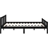  Za krevet od masivnog drva crni 120 x 200 cm | shoptok.hr