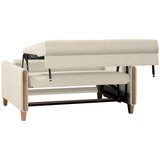 Niels Andersson ZOFA S POSTELJNO FUNKCIJO, krem barve, barve bukve les, tekstil | Shoptok.si