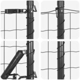  Ograda s postovima Siva 0,6 x 25 m Čelik i PVC | shoptok.hr