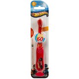 NOBRAND Tinokou, Otroška osvetljena zobna ščetka s priseskom - Hot Wheels, Rdeča, (5000071252) | Shoptok.si