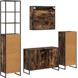  Set namještaja za kupaonicu Dimljeni hrast Konstruirano drvo | shoptok.hr