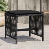  Vrtni stolci s jastucima 4 kom crni 41x41x36 cm od poliratana | Eponuda.ba