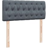 vidaXL Box spring postelja z vzmetnico temno siv 120x190 cm žamet, (21321203) | Shoptok.si