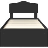  Krevetna konstrukcija Crna 90 x 190 cm Čvrsto borovo drvo | shoptok.hr