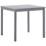 vidaXL Vrtna miza siva 80x80x74 cm trden akacijev les, (20665835) Cene
