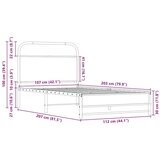  Posteljni okvir brez vzmetnice 107x203 cm sonoma inž. les, (21607461) | Shoptok.si