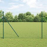 vidaXL Stupovi ograde 52 kom Zelena Ø32 mm 210 cm Galvanizirani čelik Cijene