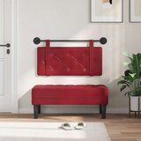  Držeće uzglavlje Zidne Vinska crvena 80 cm Lažna koža - boja crnog vina 80 cm bez LED | shoptok.hr