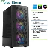 Namizni računalnik PC PCPLUS STORM I5 12400F, 16 GB RAM, 1 TB SSD, RTX5050|Gaming, (5000137221)