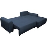 MID.YOU KOTNA SEDEŽNA GARNITURA, struktura temno modra | Shoptok.si