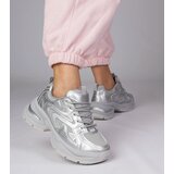 Gemre Silver sports sneakers with thick soles Asetrina | shoptok.hr