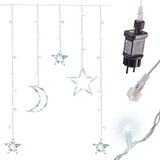  LED zavjesa 138kom. zvijezde i mjesec hladno bijele 2,5m | shoptok.hr