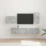 4 Set omare za televizijo na steni 4 pcs Betonsko siva, (5000132663) Cene