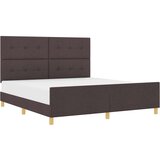  Postelja Temno Rjava 180x200 cm Tkanina, (22049577) | Shoptok.si