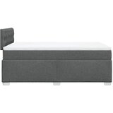  Krevet box spring s madracem tamnosivi 120 x 190 cm tkanina | shoptok.hr