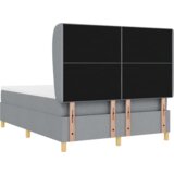Box Spring Krevet s Madracem Svijetlosiva 140x190 cm Tkanina | shoptok.hr