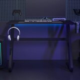  Igraći stol s nogama u oblika slova ZZ crni 110 x 60 x 75 cm Cene