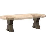  Noge za klub stolić u obliku slova X, 2 kom, prirodni čelik, 40 x (30-31) cm, čelik | shoptok.hr