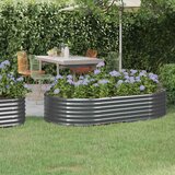 vidaXL visoka greda iz prašno premazanega jekla 175x100x36 cm antracit | Shoptok.si