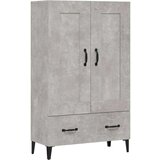  Visoka omarica betonsko siva 70x31x115 cm konstruiran les, (20654346) | Shoptok.si