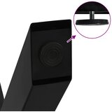  Noge za blagovaonski stol u obliku slova X, 3 kom, crne, 80 x (72-73) cm, čelik | shoptok.hr