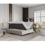 Maison de Rêve Kremno bela oblazinjena zakonska postelja s prostorom za shranjevanje 200x200 cm Tate – | Shoptok.si