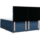 vidaXL Box spring postelja z vzmetnico modra 200x200 cm blago, (21307853) | Shoptok.si