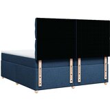 vidaXL Krevet s oprugama i madracem plavi 200 x 200 cm od tkanine | shoptok.hr