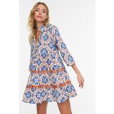 Trendyol Patterned Stripe Detailed Voile Dress | shoptok.hr