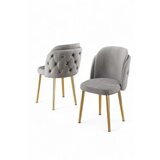 Hanah home set stolica (6 komada) axle grey gold Cene