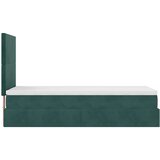 vidaXL Otomanski posteljni okvir z vzmetnicami zelen 90x190cm žamet, (21611371) | Shoptok.si